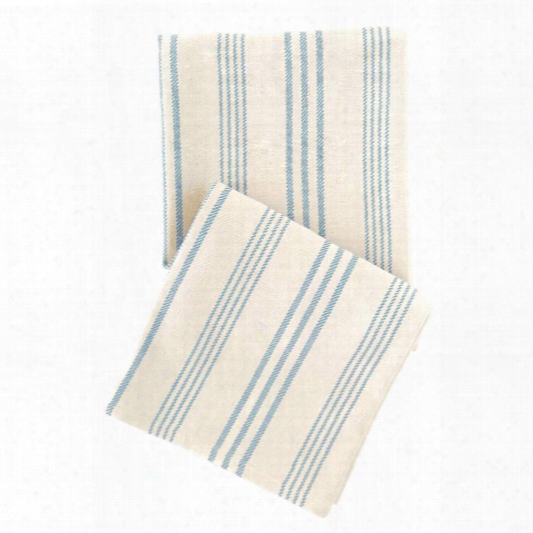 Swedish Stripe Woven Cotton Throw By Dash Albert