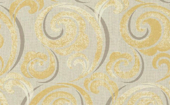 Swirls Wallpaper In Browns And Metallic Design By Seabrook Wallcoverings