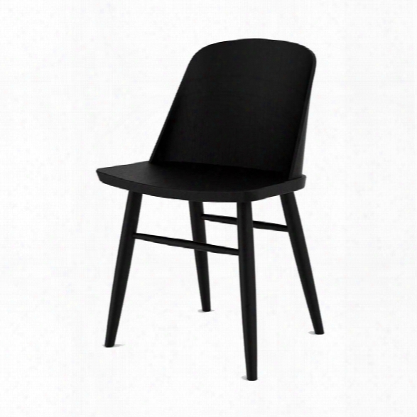 Synnes Dining Chair In Black Ash Design By Menu