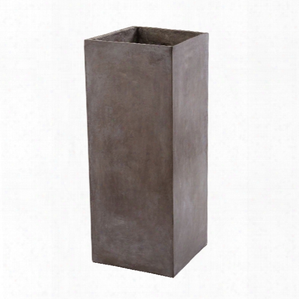 Tall Al Fresco Cement Planter Design By Lazy Susan