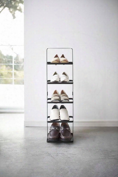 Tall Tower Shoe Rack Design By Yamazaki