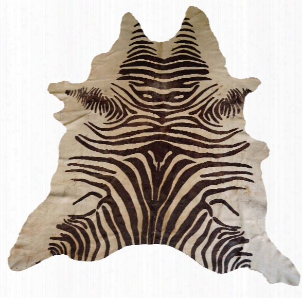 Tan Acid Wash Zebra Cowhide Rug Design By Bd Hides