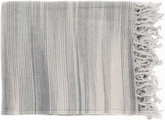 Tanga Throw Blankets In Medium Gray Color By Surya