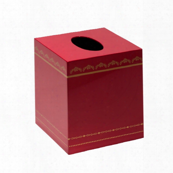 Tartier Tissue Box In Red Design By Bungalow 5