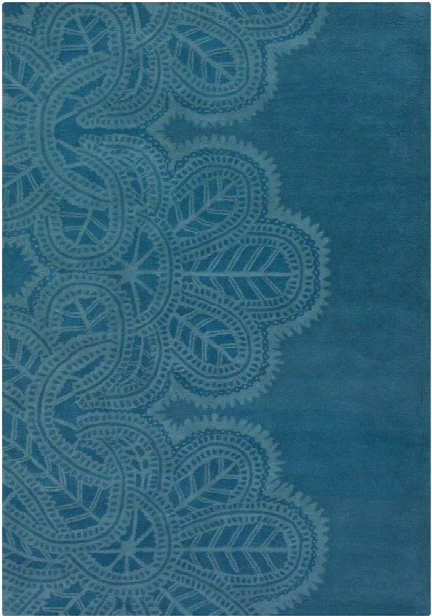 Taru Collection Hand-tufted Area Rug In Blue Design By Chandra Rugs