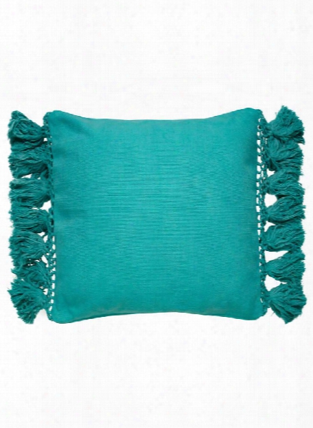 Tassel Yorkville Pillow In Blue Turquoise Design By Kate Spade