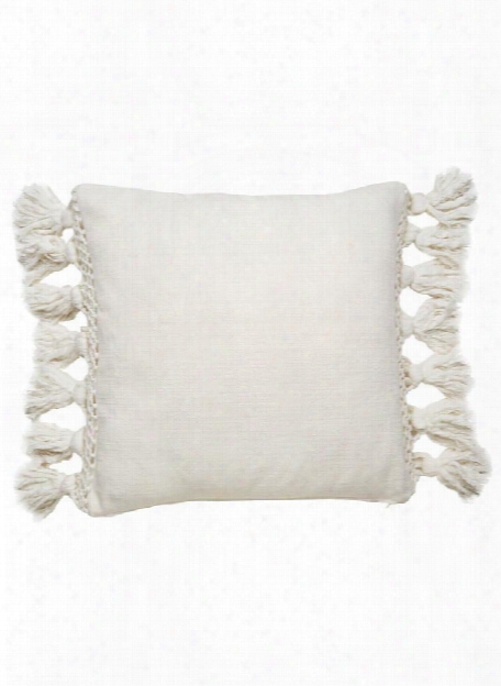 Tassel Yorkville Pillow In Flaxseed Design By Kate Spade