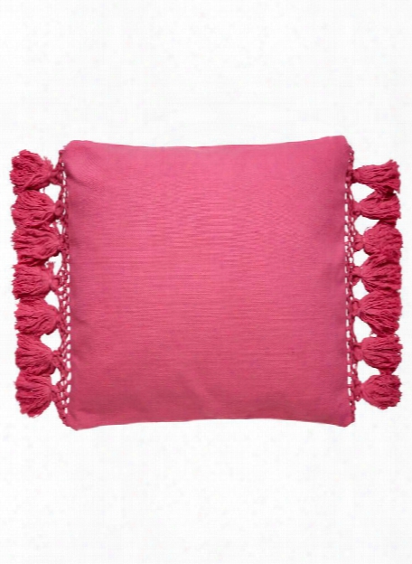 Tassel Yorkville Pillow In Shocking Pink Design By Kate Spade