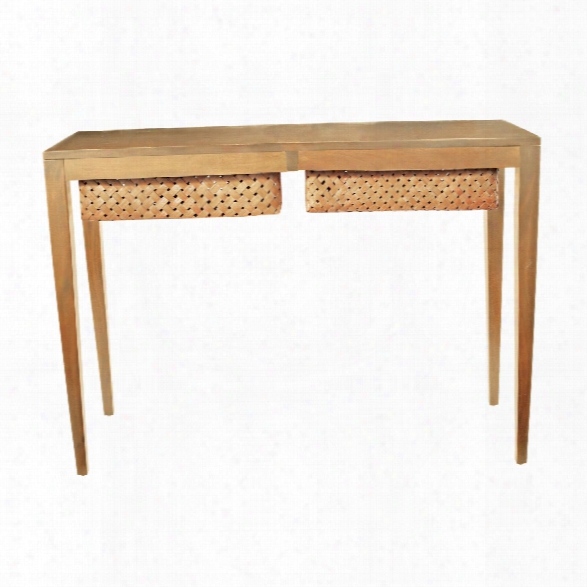 Teak Singer Console Table Design By Lazy Susan