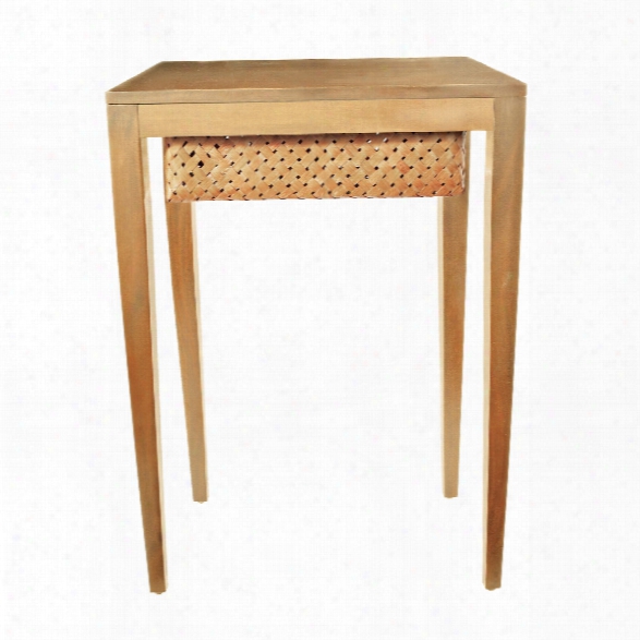 Teak Singer Side Table Design By Lazy Susan