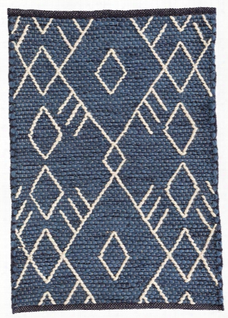 Teca Indigo Woven Wool Rug Design By Dash & Albert