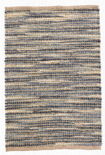 Tenali Blue Woven Jute Rug By Dash Albert