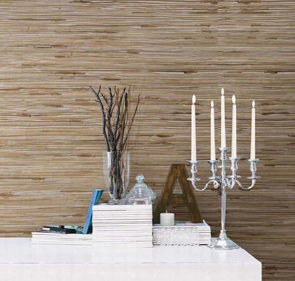 Tereza Silver Foil Grasscloth Wallpaper From The Jade Collection By Brewster Home Fashions