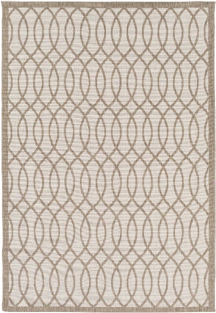 Terrace Outdoor Rug In Camel & White Design By Candice Olson