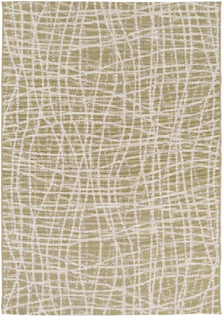 Terrace Outdoor Rug In Olive & White Design By Candice Olson