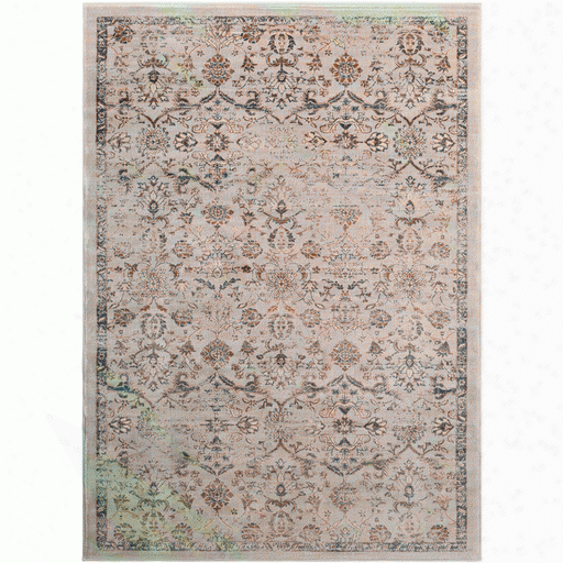 Tharunaya Rug In Gray & Neutral Design By Surya