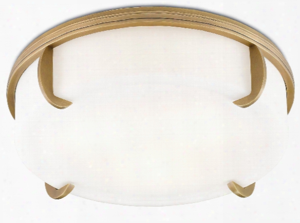 The Compeer Flush Mount In Brass Design By Currey & Company