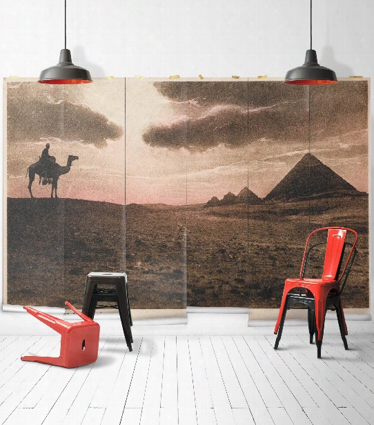 The Great Pyramids Wall Mural From The  Erstwhile Collection By Milton & King