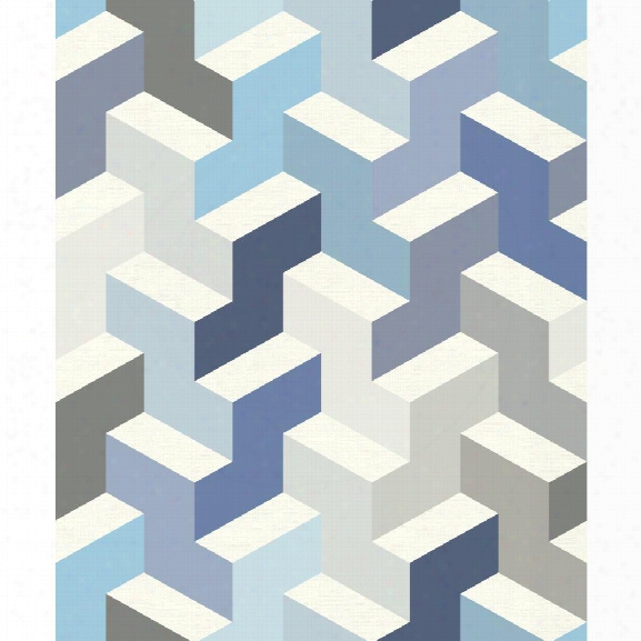 The Right Angle Wallpaper In Blue From The Culture Club Collection By York Wallcoverings