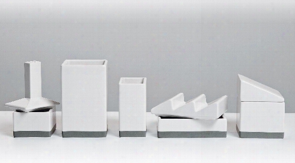 The Warehouse Porcelain Desk Organizer Set Design By Seletti