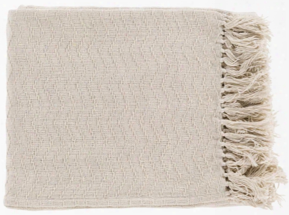 Thelma Throw Blankets In Cream Color By Surya