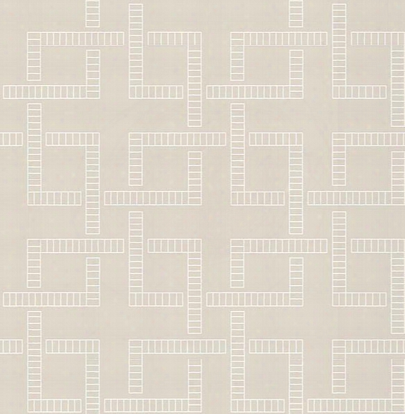 Theory Beige Geometric Wallpaper From The Symetrie Collection By Brewster Home Fashions