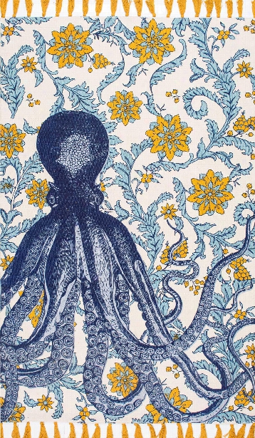 Thomas Paul Flatweave Cotton Octopus Rug Design By Nuloom