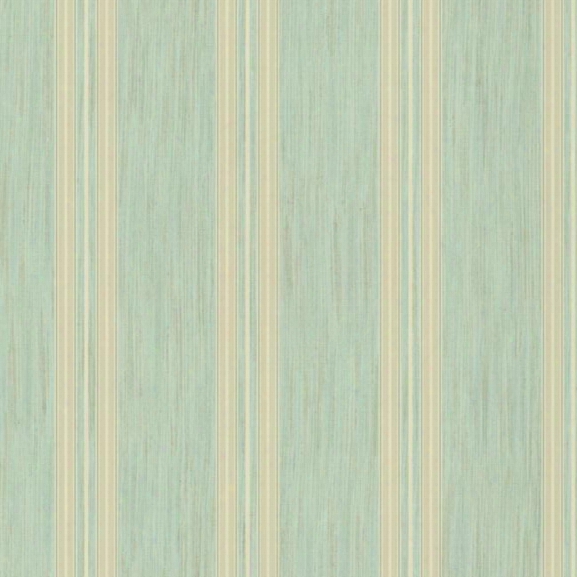 Threaded Stria Stripe Wallpaper In Aqua Design By York Wallcoverings