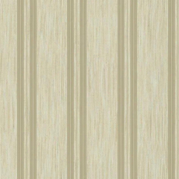 Threaded Stria Stripe Wallpaper In Silver Design By York Wallcoverings