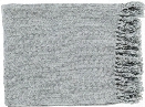 Thelma Throw Blankets in Silver Gray Color by Surya
