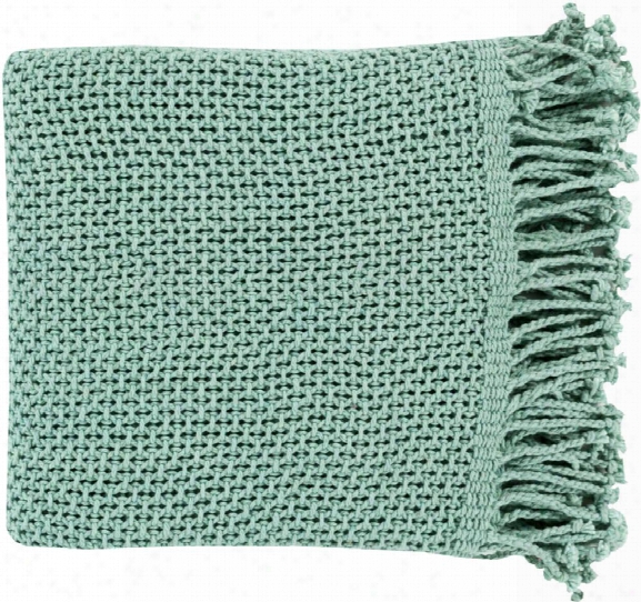 Tibey Throw Blankets In Aqua Color By Surya