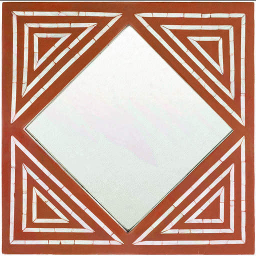 Tijeras Wall Mirror In Red Design By Surya