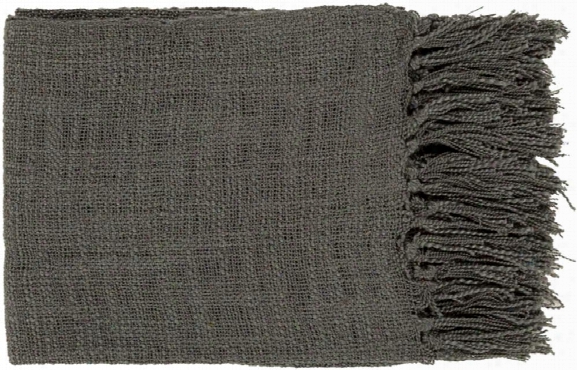 Tilda Throw Blankets In Black Color By Surya