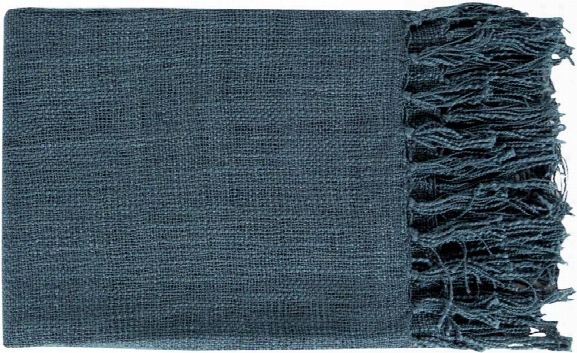 Tilda Throw Blankets In Navy Color By Surya