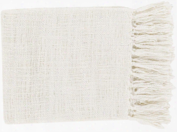 Tilda Throw Blankets In White Color By Surya