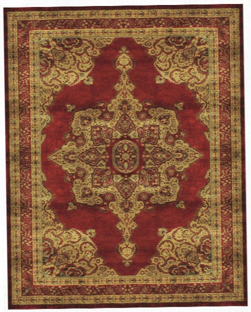 Timeless Collection Art Silk Area Rug In Red By Bd Fine