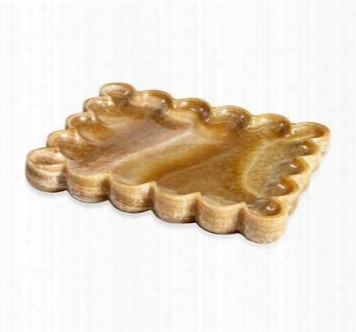 Bliss Scalloped Onyx Tray Design By Interlude Home