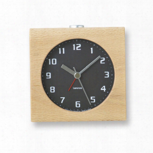 Block Alarm Clock In Black Design By Lemnos