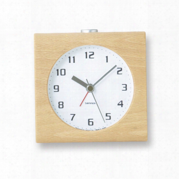 Block Alarm Clock In White Design By Lemnos
