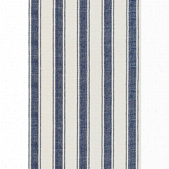 Blue Awning Stripe Indoor/outdoor Rug Design By Dash & Albert