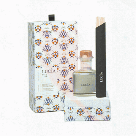 Blue Lotus & Sicilian Orange Aromatic Reed Diffuser Design By Lucia