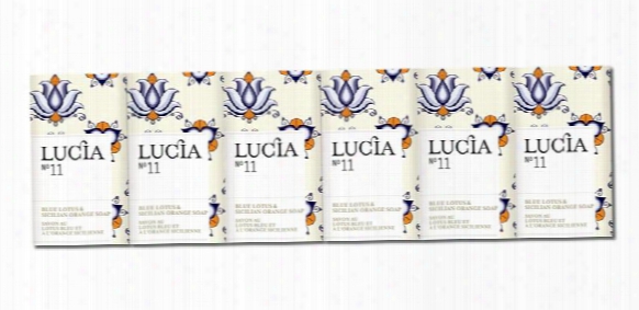Blue Lotus & Sicilian Orange Soap Gift Set (6) Design By Lucia