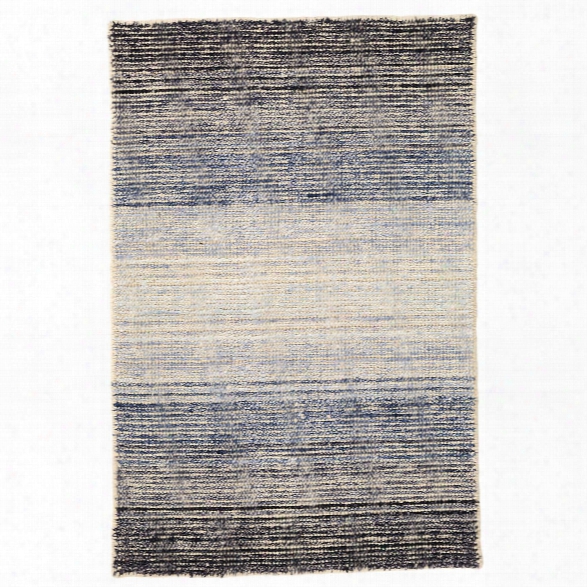 Blue Moon Wool/viscose Woven Rug Design By Dash & Albert