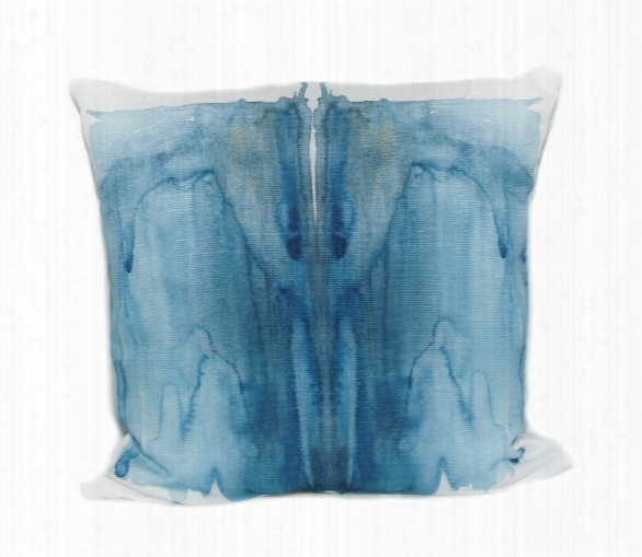 Blue Moth Throw Pillow Designed By Elise Flashman