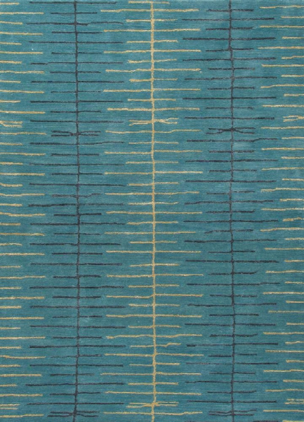 Blue Rug In Bayou & Golden Green Design By Jaipur