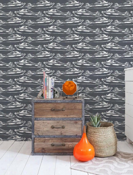 Boating Wallpaper In Pebble Design By Aimee Wilder