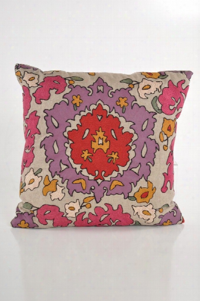 Bohemian 20" Pillow In Magenta Design By Baxter Designs