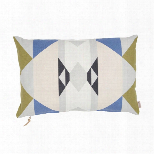 Boho Cushion In Blue & Curry Design By Oyoy