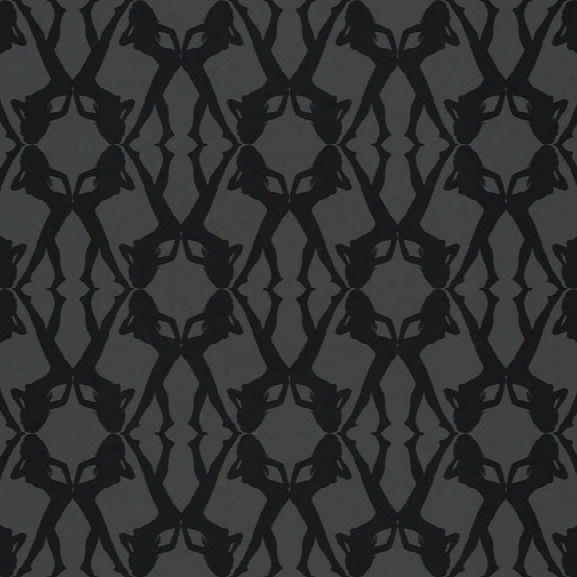 Bond Girls Wallpaper In Black Design By York Wallcoverings