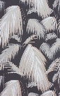 Tropicana Wallpaper in Dark Grey and Neutral by Matthew Williamson for Osborne & Little